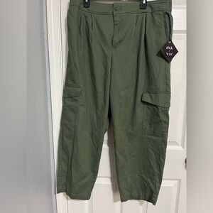 Ava & Viv Forest Green Cargo Pants